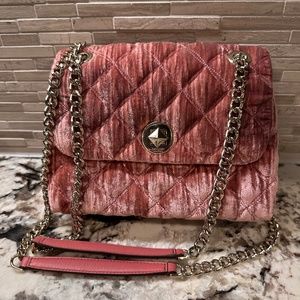 Kate Spade Crushed Velvet Natalia Purse - Pink